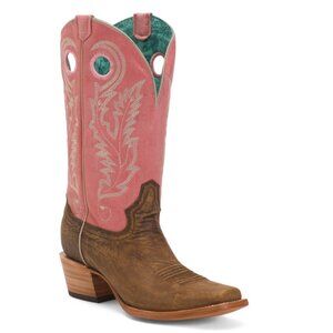 CORRAL BOOTS Straw Made In Mexico Leather Hydro Resist Square Toe Western Boots